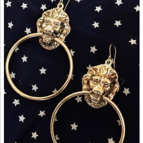 Big cat statement earrings - Picture 4 of 8
